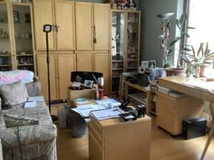 These Cabinets Contain All Our Books.