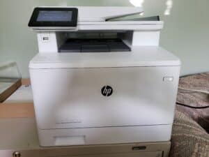 Our HP Laserjet Pro MFP477fdw printer