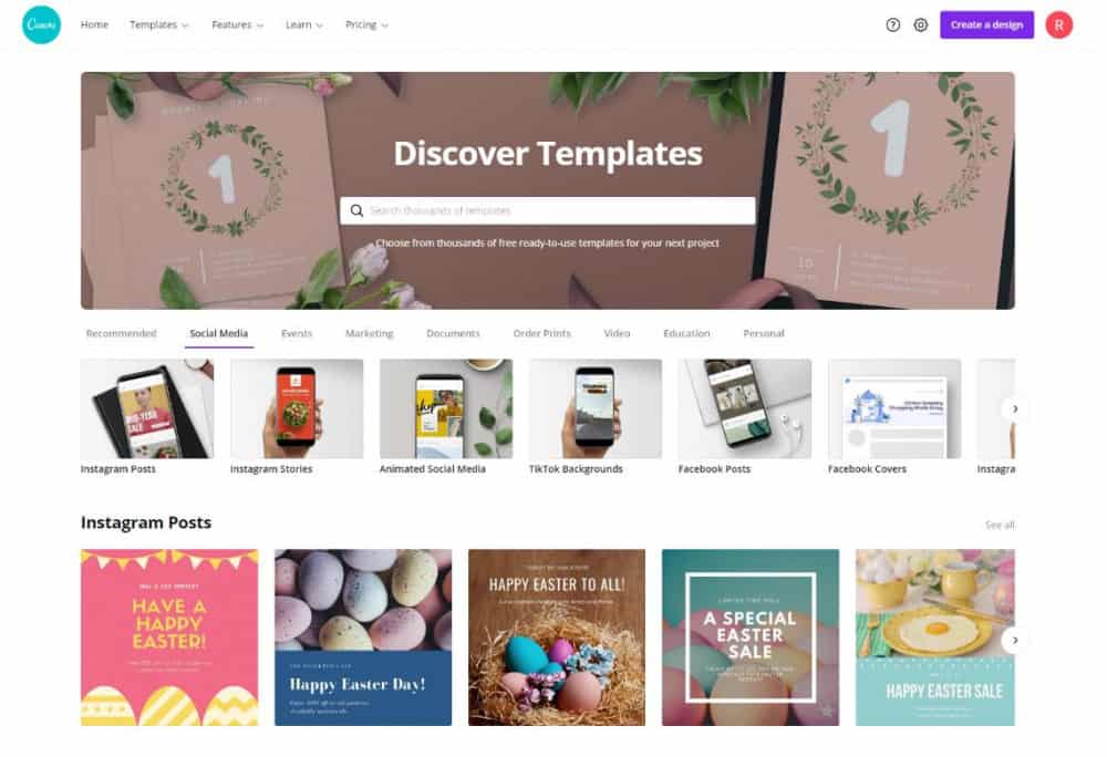 Discover Templates On Canva