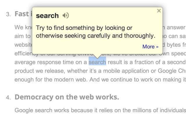 Google Dictionary