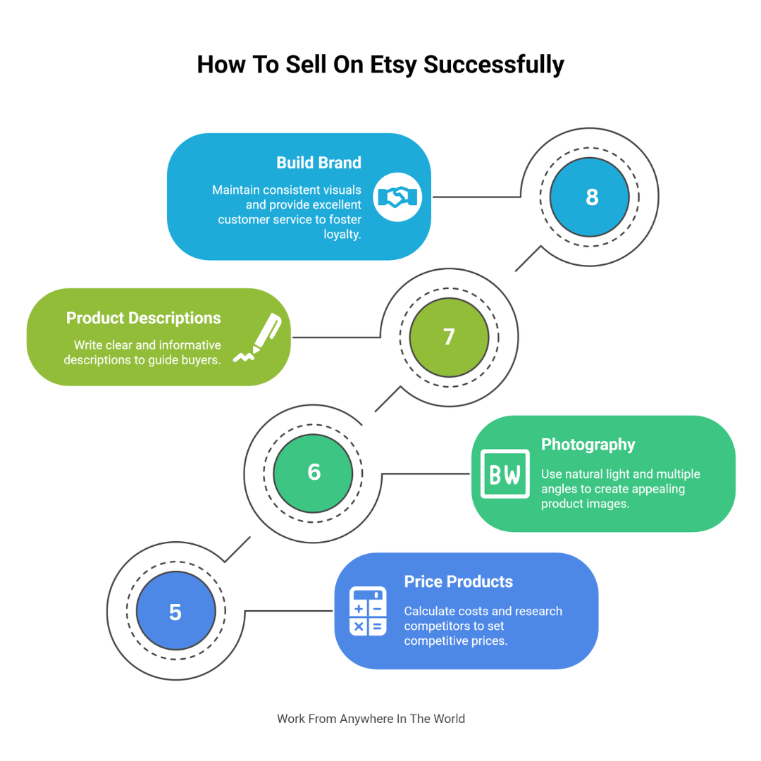 How to Sell On Etsy Successfully - Steps 5-8