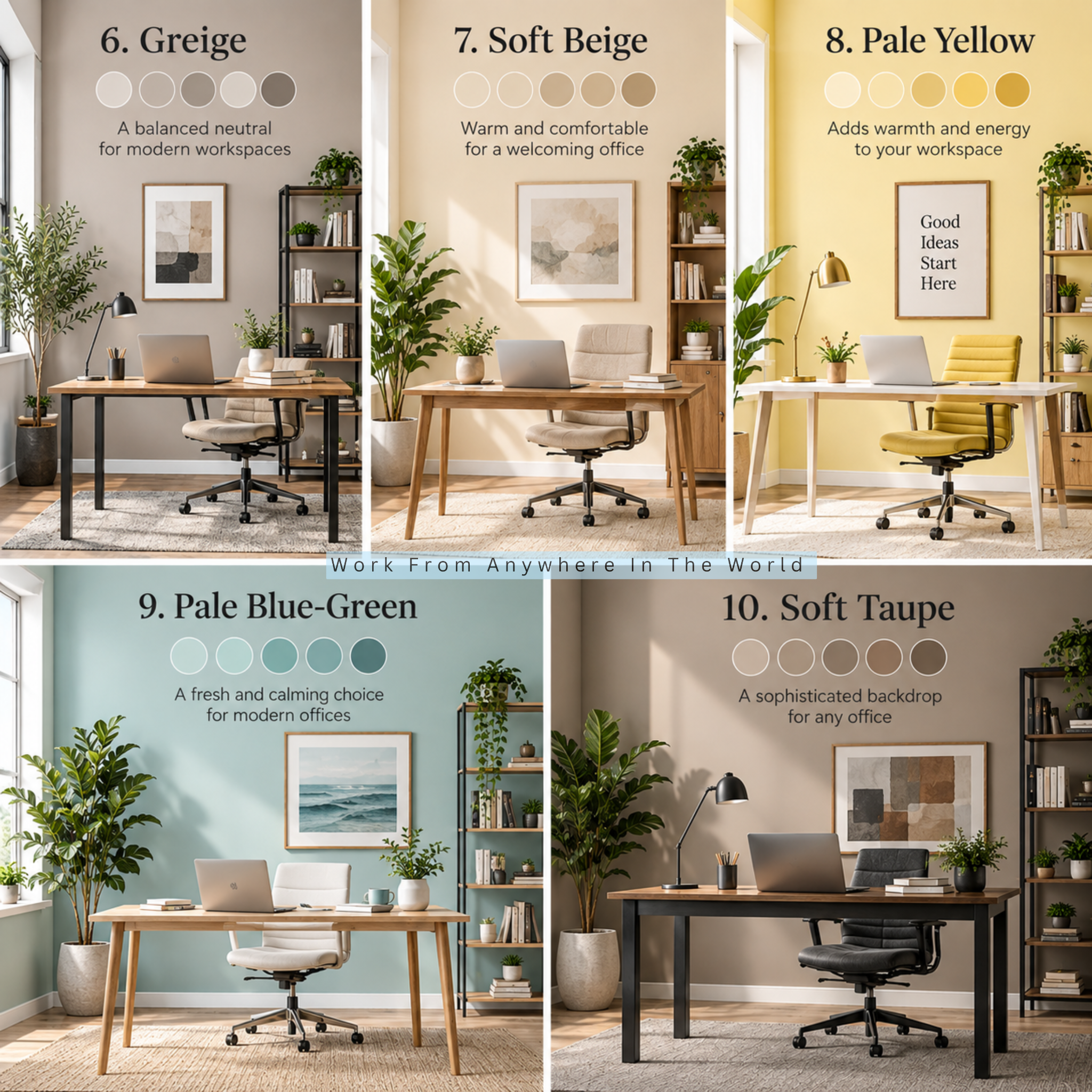10 Best Office Paint Colours - Colours #6-#10 10 Best Office Paint Colours - Colours #6-#10
