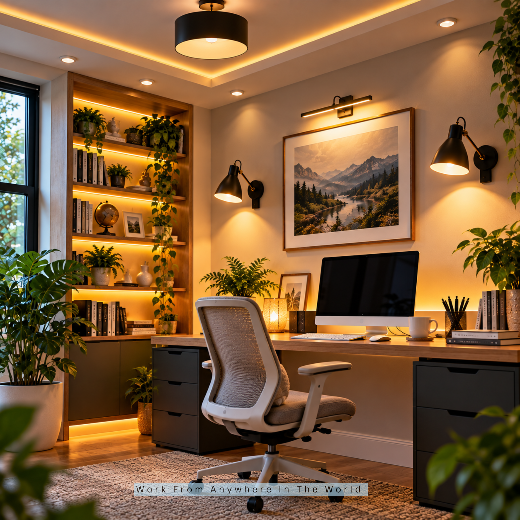 Home Office Wall And Ceiling Lighting Ideas Home Office Wall And Ceiling Lighting Ideas