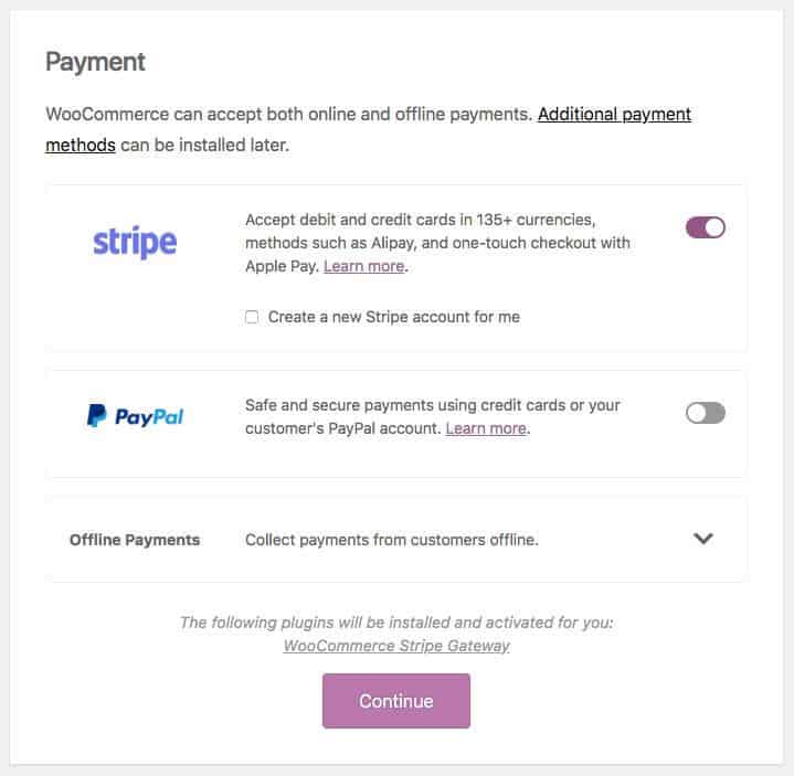 Payment Set Up