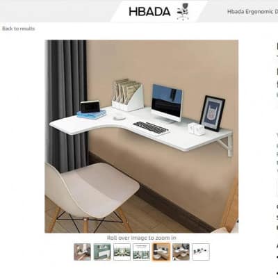 LianWang Corner Folding Computer Table