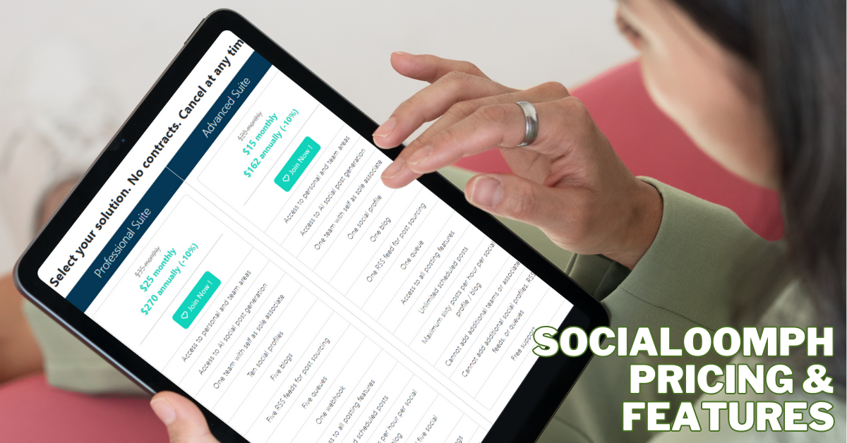 SocialOomph Pricing And Features