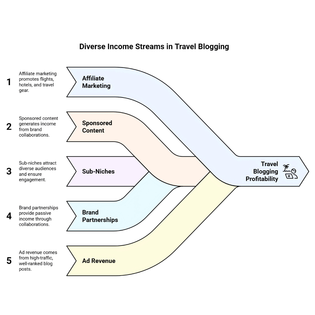 Diverse Income Streams In Travel Blogging