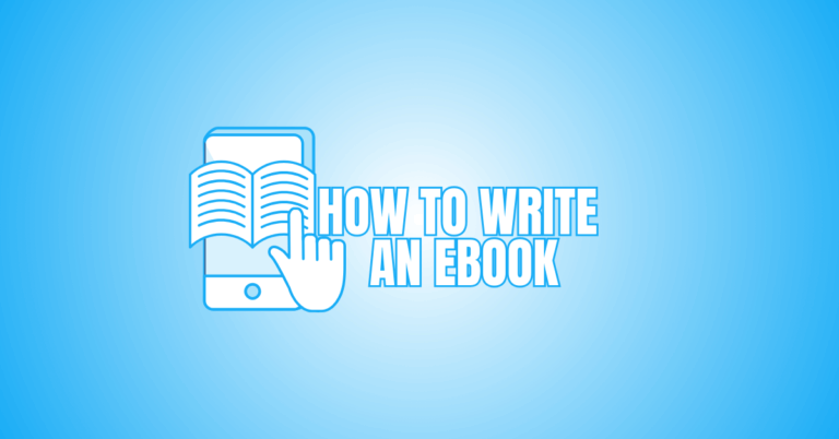 How To Write An eBook