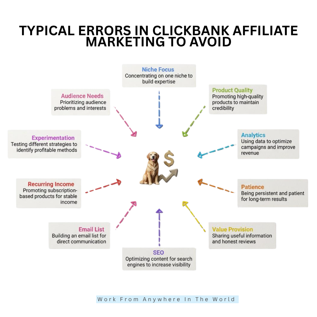Typical Errors In ClickBank Affiliate Marketing To Avoid