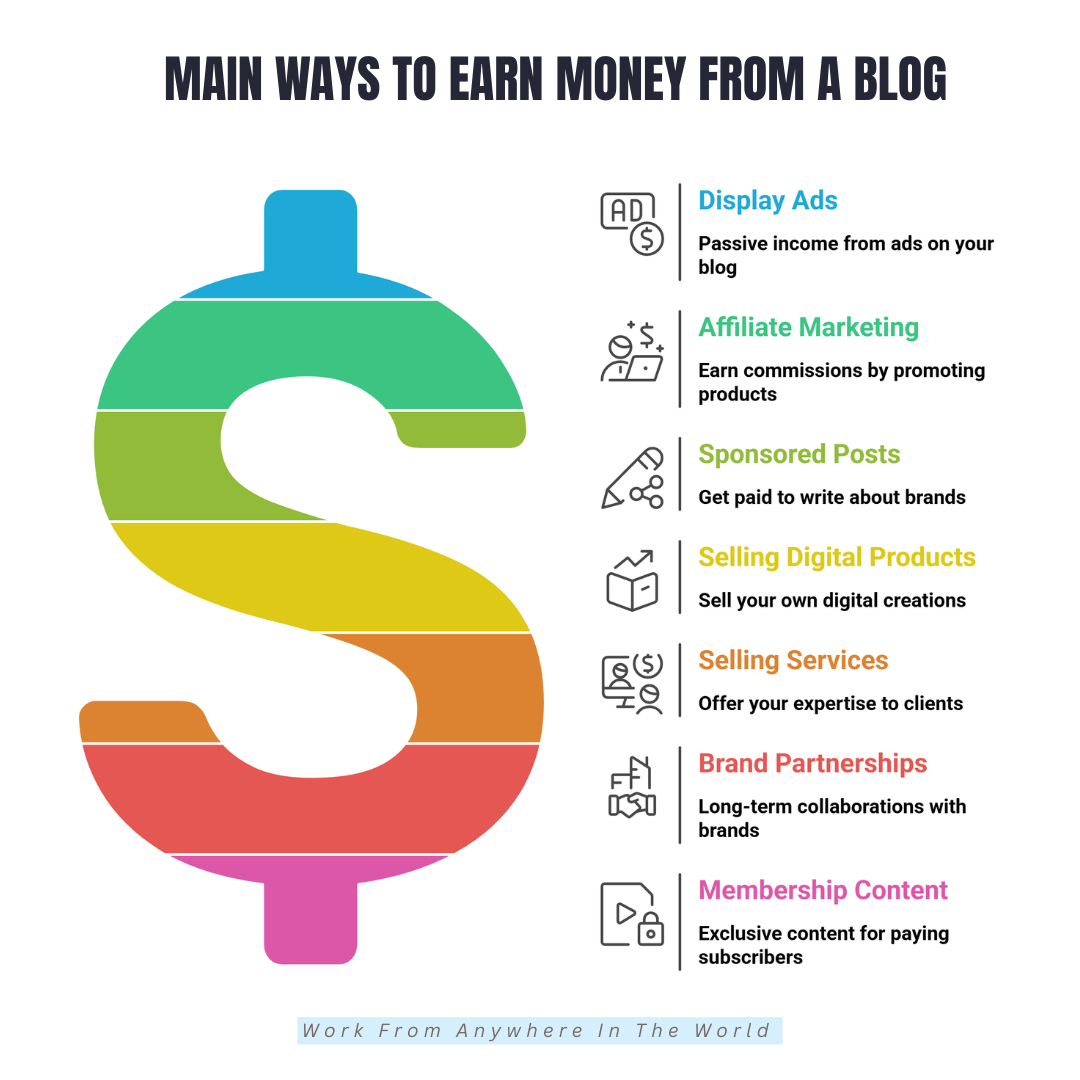 Main Ways To Earn Money From A Blog