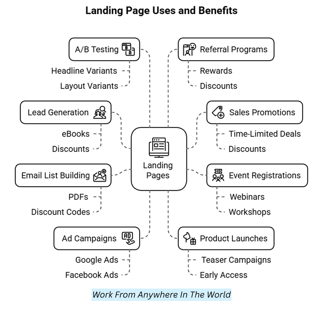 Landing Page Uses And Benefits