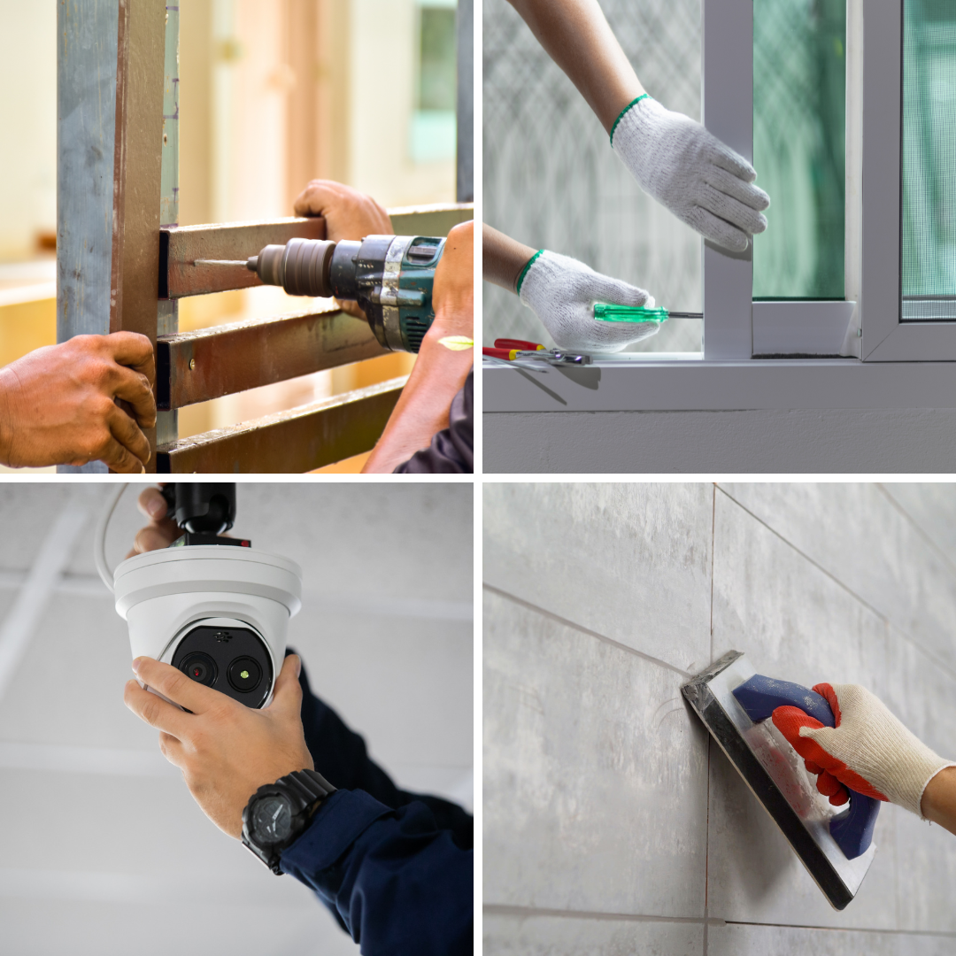 Types Of Handyman Services: Fence & Gate Repair, Window & Door Repair, Smart Home Installation, Tiling & Grouting