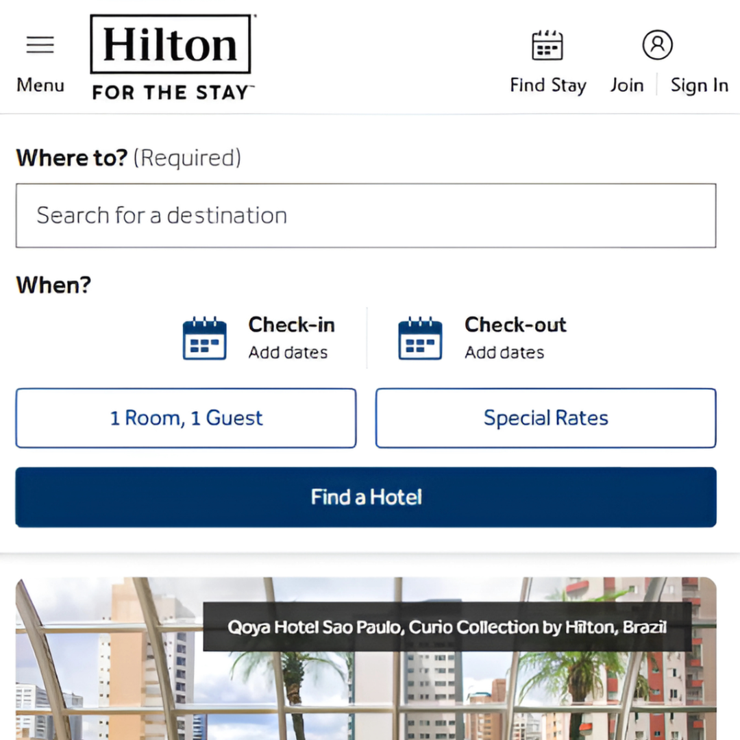 Hilton – Comfort & Business Travel Excellence