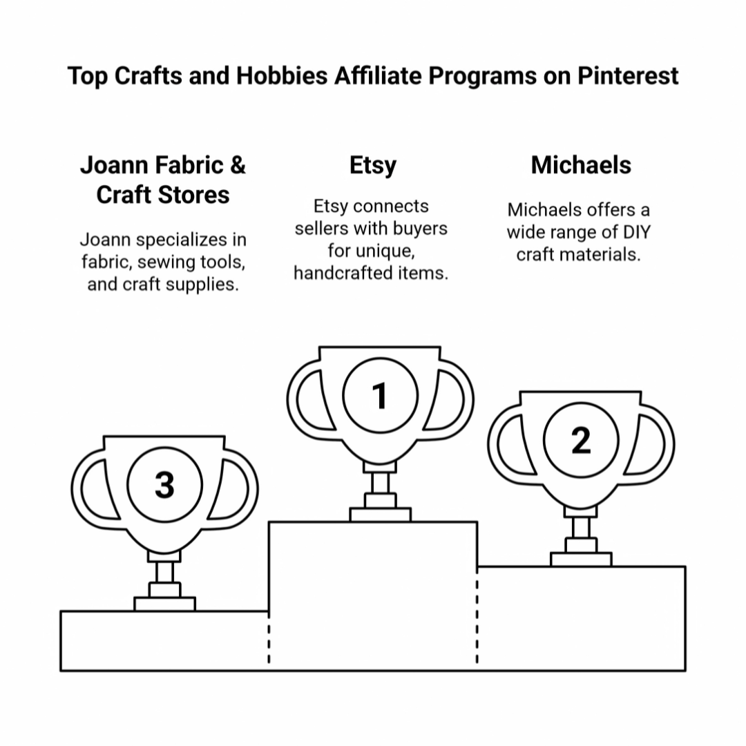 Top Crafts And Hobbies Affiliate Programs On Pinterest