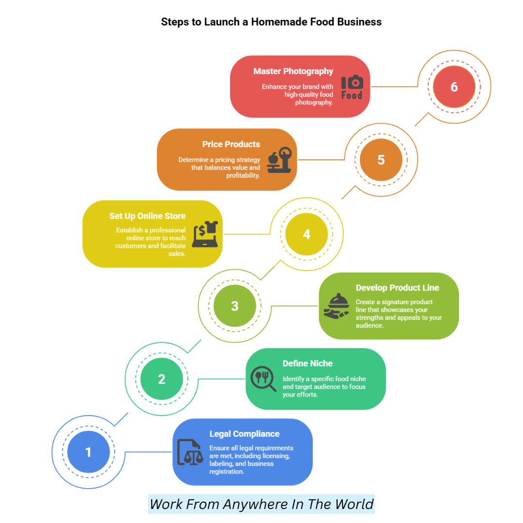 Steps To Launch A Homemade Food Business Online