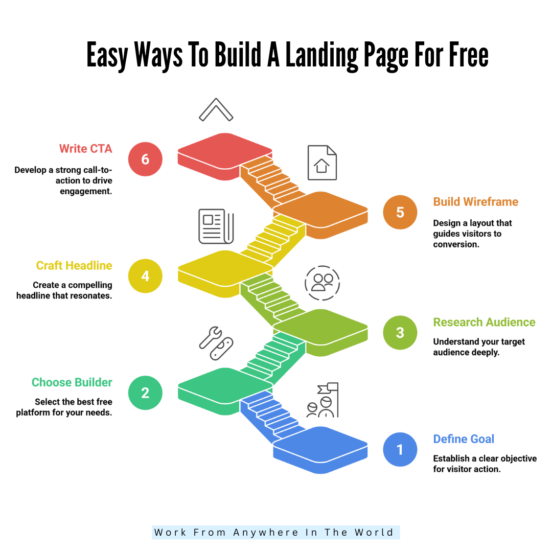 Easy Ways To Build A Landing Page For Free - Steps 1-6 Easy Ways To Build A Landing Page For Free - Steps 1-6