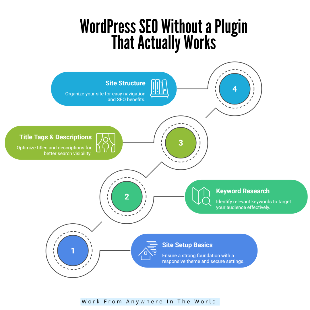 WordPress SEO Without A Plugin That Actually Works - Steps 1-4 WordPress SEO Without A Plugin That Actually Works - Steps 1-4