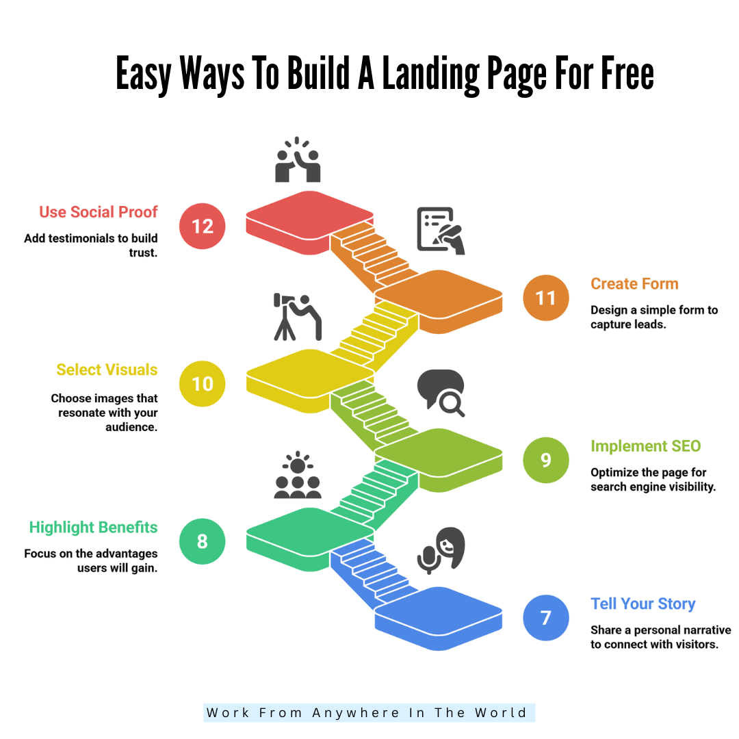 Easy Ways To Build A Landing Page For Free - Steps 7-12 Easy Ways To Build A Landing Page For Free - Steps 7-12