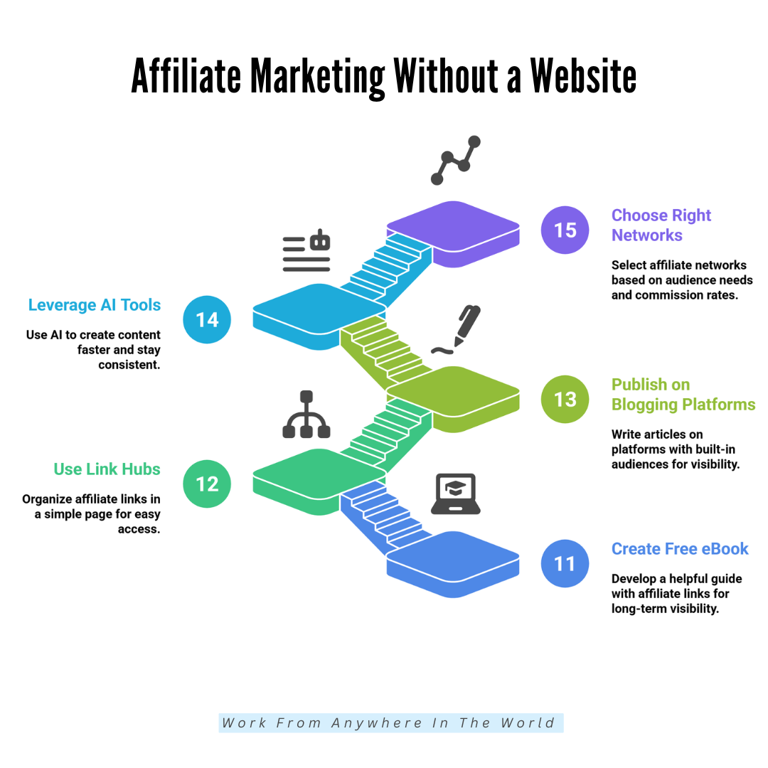 Affiliate Marketing Without A Website - Ideas 11-15 Affiliate Marketing Without A Website - Ideas 11-15