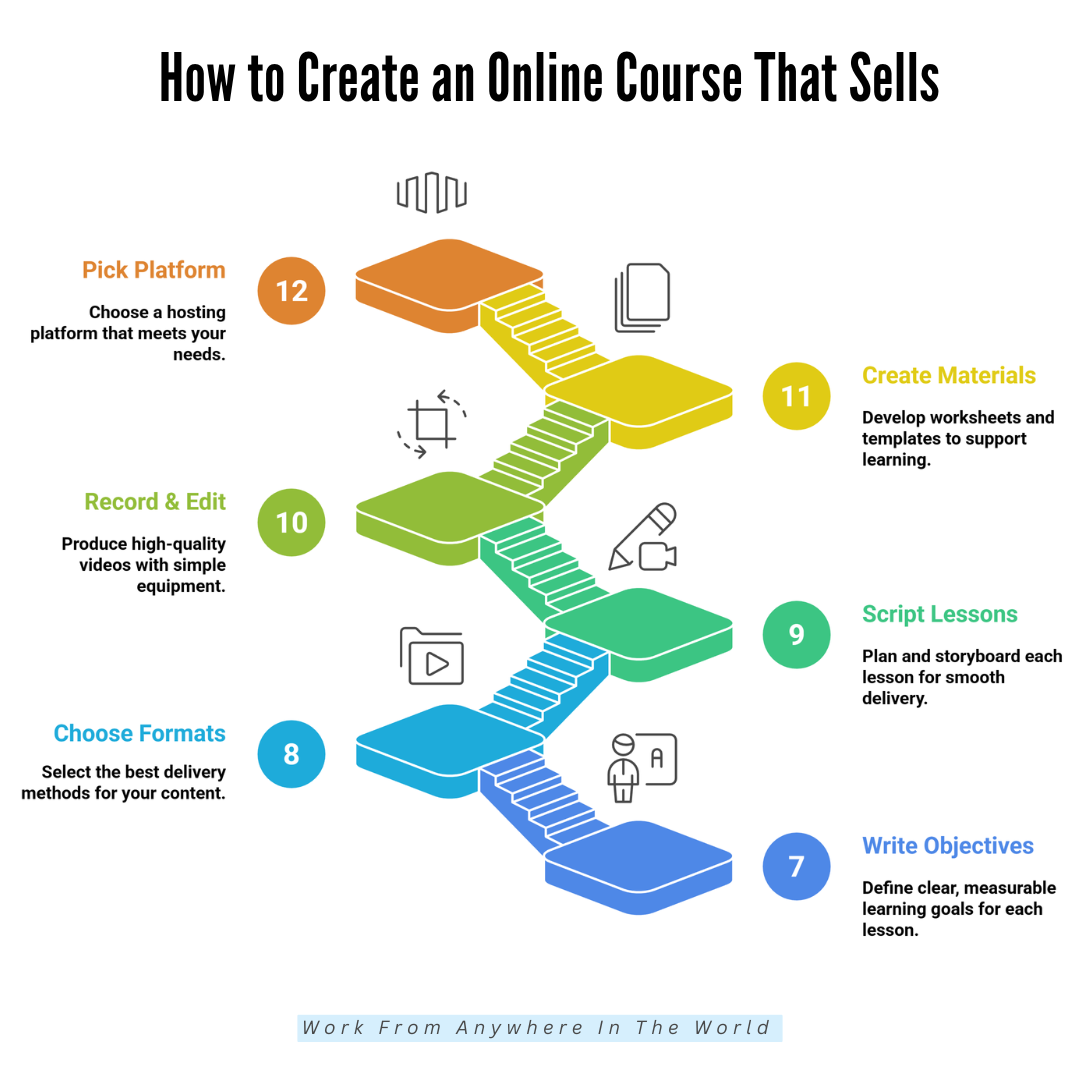 How To Create An Online Course That Sells - Steps 7-12 How To Create An Online Course That Sells - Steps 7-12